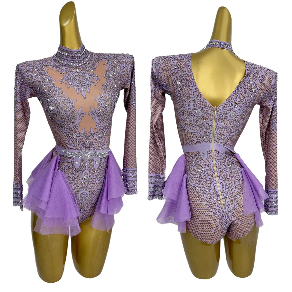 Sexy Long Sleeves Crystal One Piece Bodysuit Women Aerial Gymnastics Dance Leotard Cheerleaders Festival Clothing Stage Jumpsuit
Sexy Long Sleeves Crystal One Piece Bodysuit Women Aerial Gymnastics Dance Leotard Cheerleaders Festival Clothing Stage Jumpsuit