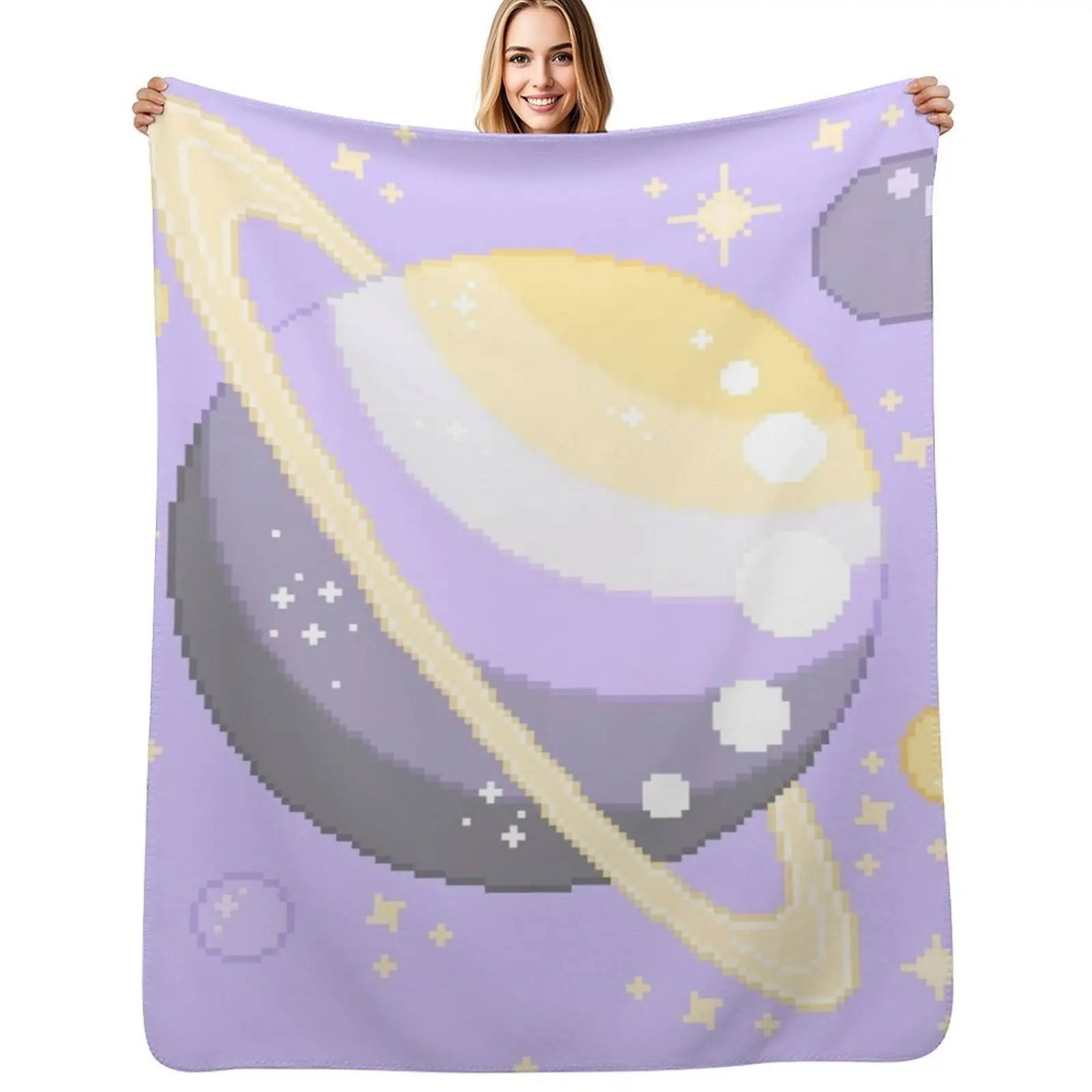Nonbinary Pride Pixel Planet Throw Blanket Easy Care Comfortable Blanket for Couch
Nonbinary Pride Pixel Planet Throw Blanket Easy Care Comfortable Blanket for Couch