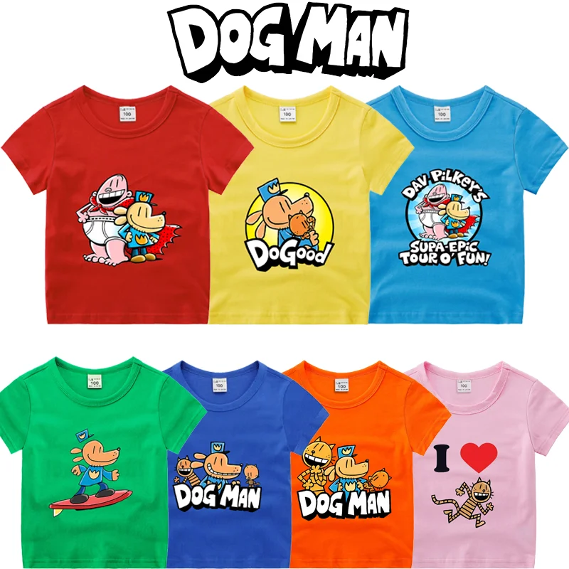 Dog Man Kids T-shirt Cotton Short Sleeves Cartoon Anime Graphic Print T Shirts Boys Girls Summer Clothes Birthday Party Gifts
Dog Man Kids T-shirt Cotton Short Sleeves Cartoon Anime Graphic Print T Shirts Boys Girls Summer Clothes Birthday Party Gifts