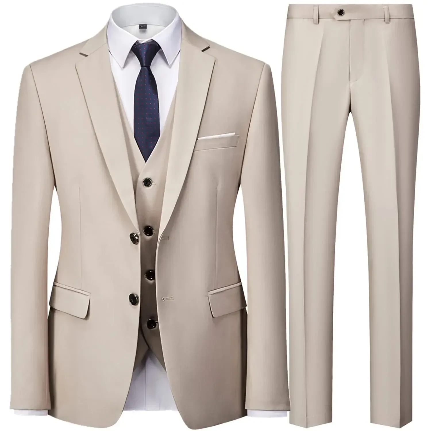 2023 Fashion Men's Casual Business Suit 3 Pieces Set / Male Two Button Blazers Trousers Pants Vest Waistcoat
2023 Fashion Men's Casual Business Suit 3 Pieces Set / Male Two Button Blazers Trousers Pants Vest Waistcoat
