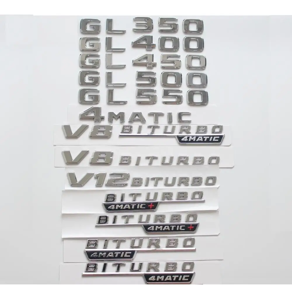 For Mercedes Benz Chrome Letters W166 W167 GL320 GL350 GL400 GL420 GL450 GL500 GL550 4MATIC Trunk Rear Emblems
For Mercedes Benz Chrome Letters W166 W167 GL320 GL350 GL400 GL420 GL450 GL500 GL550 4MATIC Trunk Rear Emblems