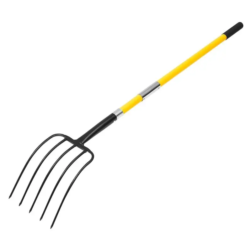 Garden Fork, 5-Tine Gardening Pitchfork with Fiberglass Handle, 57 in Heavy Duty Digging Fork with Y Grip, Forged Steel Spading Fork for Hay Potato Composting Transplanting Aeration
Garden Fork, 5-Tine Gardening Pitchfork with Fiberglass Handle, 57 in Heavy Duty Digging Fork with Y Grip, Forged Steel Spading Fork for Hay Potato Composting Transplanting Aeration