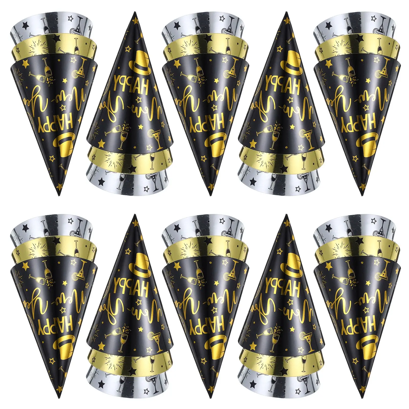 30 Pcs New Year Party Hat Happy Supplies Crown Kids Birthday Cone Paper Hats Eve Top 2025 Reusable Lightweight
30 Pcs New Year Party Hat Happy Supplies Crown Kids Birthday Cone Paper Hats Eve Top 2025 Reusable Lightweight