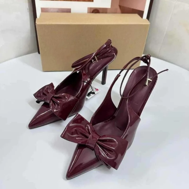 Ankle Strap Elegant Wedding Women Pumps Pointed Toe Butterfly-knot Party Slingbacks Brand Design High Heeled Ladies Dress Shoes
Ankle Strap Elegant Wedding Women Pumps Pointed Toe Butterfly-knot Party Slingbacks Brand Design High Heeled Ladies Dress Shoes