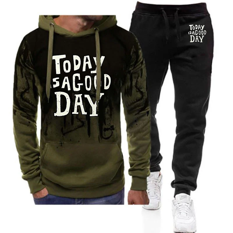 today is a good day The new gradient-style suit for men is suitable for spring and autumn, being soft and comfortable hoodies
today is a good day The new gradient-style suit for men is suitable for spring and autumn, being soft and comfortable hoodies
