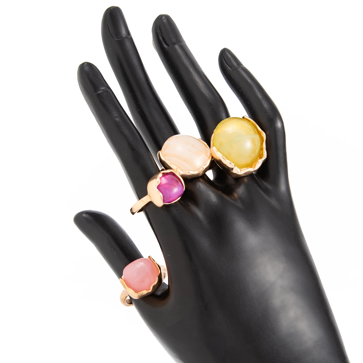Ingemark 4pcs Boho Inlaid Colorful Acrylic Adjustable Open Rings Set Women Personalized Stackable Knuckle Rings Holiday Jewelry
Ingemark 4pcs Boho Inlaid Colorful Acrylic Adjustable Open Rings Set Women Personalized Stackable Knuckle Rings Holiday Jewelry