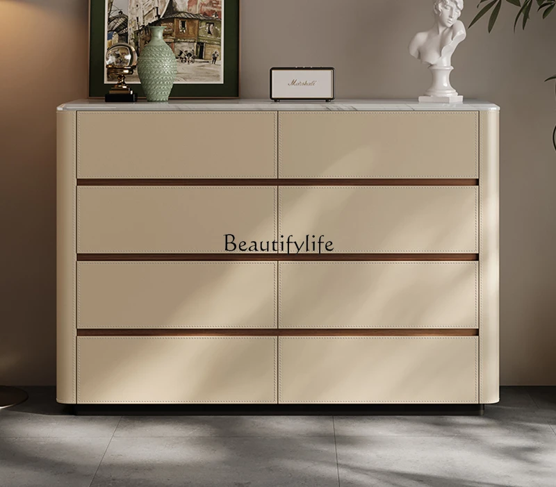 Natural marble bucket cabinet, high modern saddle leather storage, bedside storage side cabinet
Natural marble bucket cabinet, high modern saddle leather storage, bedside storage side cabinet