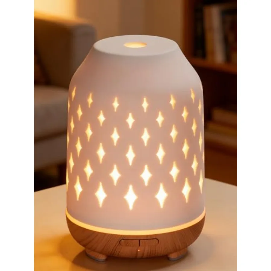 Aromatherapy Diffuser, 150ml Ceramic Diffuser Mother's Gift Ultrasonic Humidifier Cool Mist Essential Oil Diffusers for Home Ai
Aromatherapy Diffuser, 150ml Ceramic Diffuser Mother's Gift Ultrasonic Humidifier Cool Mist Essential Oil Diffusers for Home Ai