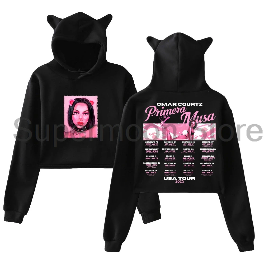 Omar Courtz Primera Musa Tour 2025 Hoodie Female Cat Ears Hooded Sweatshirts Long Sleeve Crop Top Women's Clothes
Omar Courtz Primera Musa Tour 2025 Hoodie Female Cat Ears Hooded Sweatshirts Long Sleeve Crop Top Women's Clothes