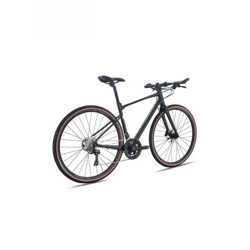 Aluminum alloy 18-speed hydraulic disc brake adult variable speed flat handle road bike 
Aluminum alloy 18-speed hydraulic disc brake adult variable speed flat handle road bike