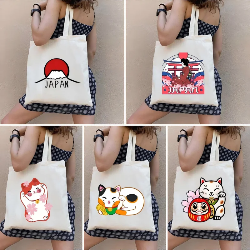 TOKYO JAPAN Pattern Shoulder Bag Eco Reusable Shopping Bags Large Capacity Graphic Tote Bags Lady Shoulder Canvas Art Handbag
TOKYO JAPAN Pattern Shoulder Bag Eco Reusable Shopping Bags Large Capacity Graphic Tote Bags Lady Shoulder Canvas Art Handbag