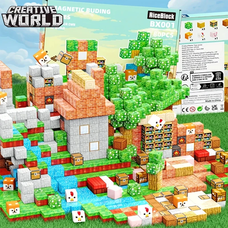 Magnetic Building Blocks Mine World Cube Magnet World Set for Kid Age DIY Model Children Stem Best Montessori Sensory Toy
Magnetic Building Blocks Mine World Cube Magnet World Set for Kid Age DIY Model Children Stem Best Montessori Sensory Toy