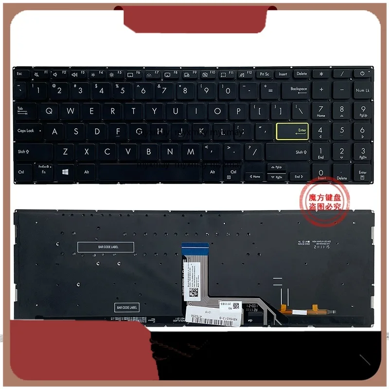Новая клавиатура США с подсветкой для ноутбука ASUS VivoBook S15 X513 D513 S513 M513 F513 K513 R513 M5600IA V5050E Q15 E510, черный, серебристый
Новая клавиатура США с подсветкой для ноутбука ASUS VivoBook S15 X513 D513 S513 M513 F513 K513 R513 M5600IA V5050E Q15 E510, черный, серебристый