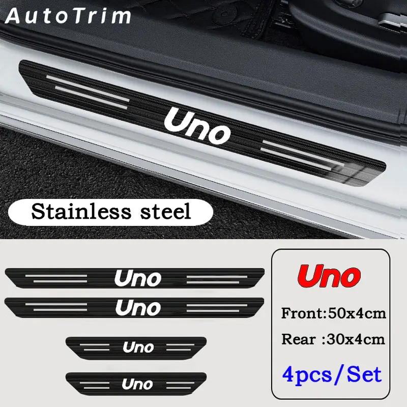 4pcs Car Stainless Door Sill Strip 3D Metal Brushed Black Threshold Sticker Protection Decorative Strip for Fiat Uno
4pcs Car Stainless Door Sill Strip 3D Metal Brushed Black Threshold Sticker Protection Decorative Strip for Fiat Uno