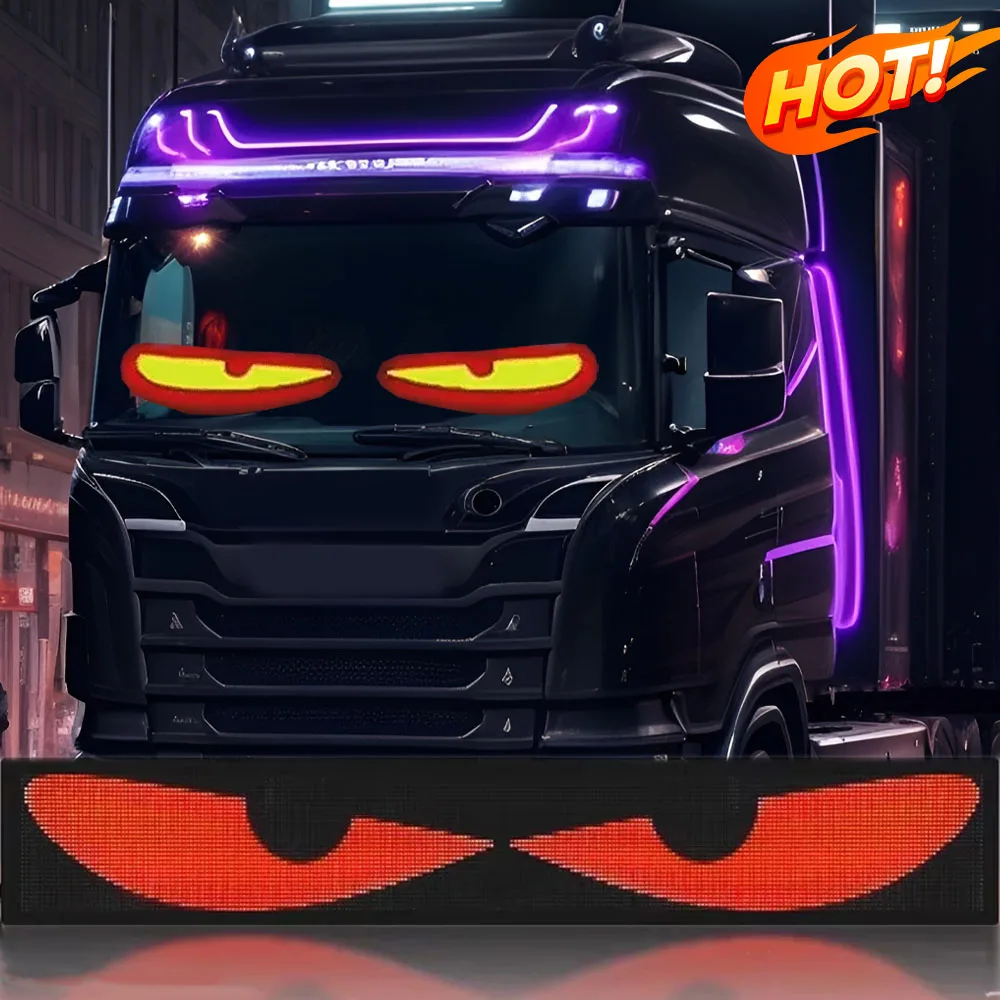 59x12 см программируемая светодиодная матрица для пиксельной панели, гибкая светодиодная панель для автоанимации, дисплей, управление через приложение Bluetooth для грузовика
59x12 см программируемая светодиодная матрица для пиксельной панели, гибкая светодиодная панель для автоанимации, дисплей, управление через приложение Bluetooth для грузовика