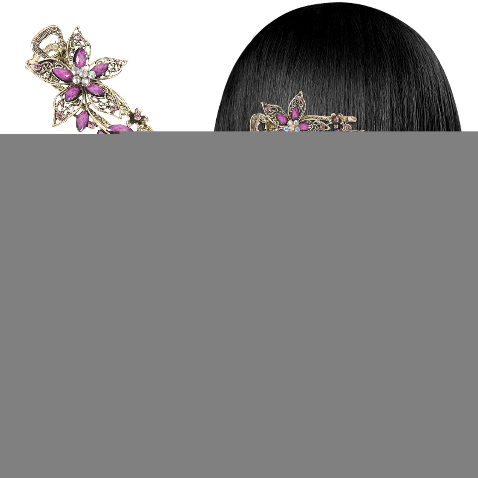 Petal Floral Design Clips Barrettes Flower Hair Barrette Rhinestones Pearl Vintage Hair Accessories Wedding Party
Petal Floral Design Clips Barrettes Flower Hair Barrette Rhinestones Pearl Vintage Hair Accessories Wedding Party