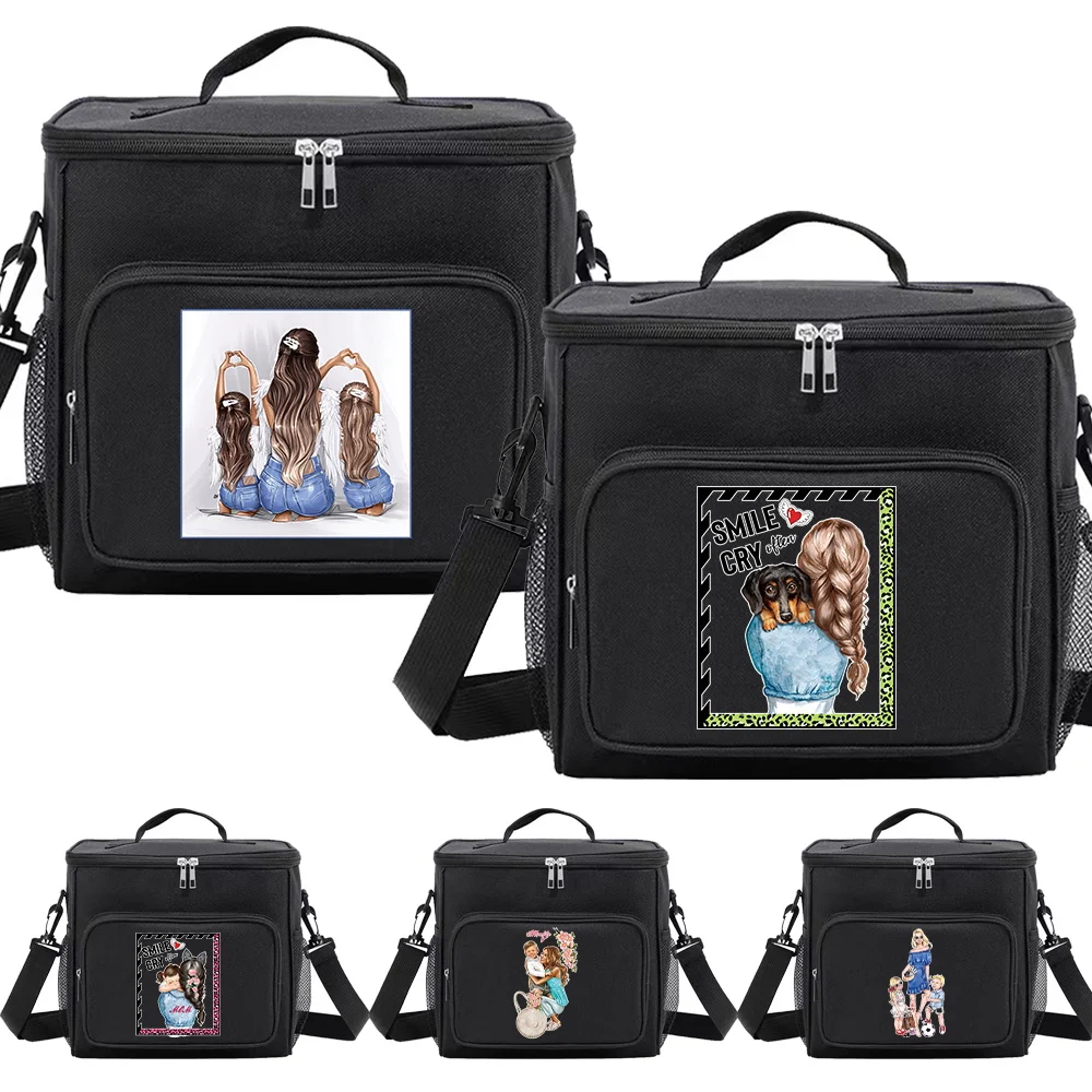 Lunch Bag for Kids Insulated and Waterproof - Unisex Food Storage Dinner Box Black Color Bento Bag Mom Series Printing
Lunch Bag for Kids Insulated and Waterproof - Unisex Food Storage Dinner Box Black Color Bento Bag Mom Series Printing