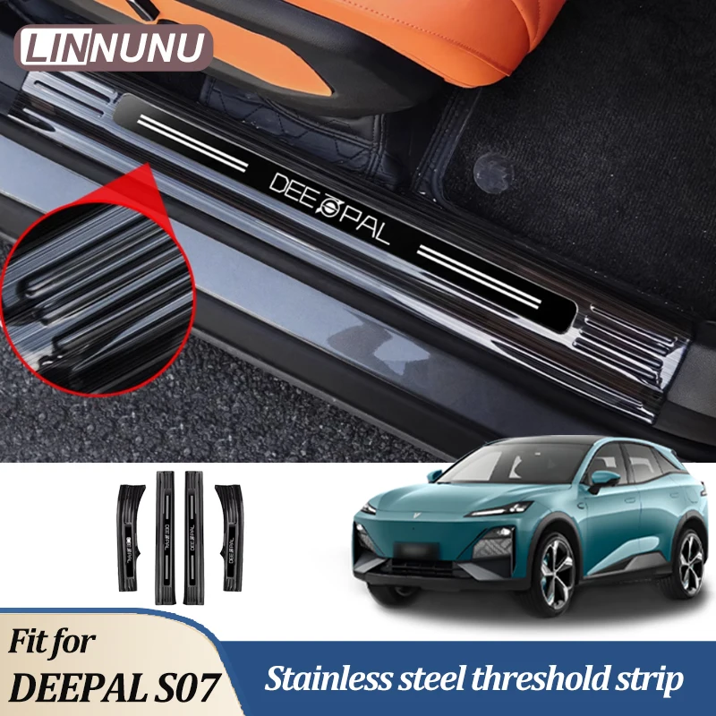 Linnunu 4 шт. для Deepal S07 2025 2024 автомобильные аксессуары на пороги автомобиля защитная крышка для порога из нержавеющей стали интерьер
Linnunu 4 шт. для Deepal S07 2025 2024 автомобильные аксессуары на пороги автомобиля защитная крышка для порога из нержавеющей стали интерьер