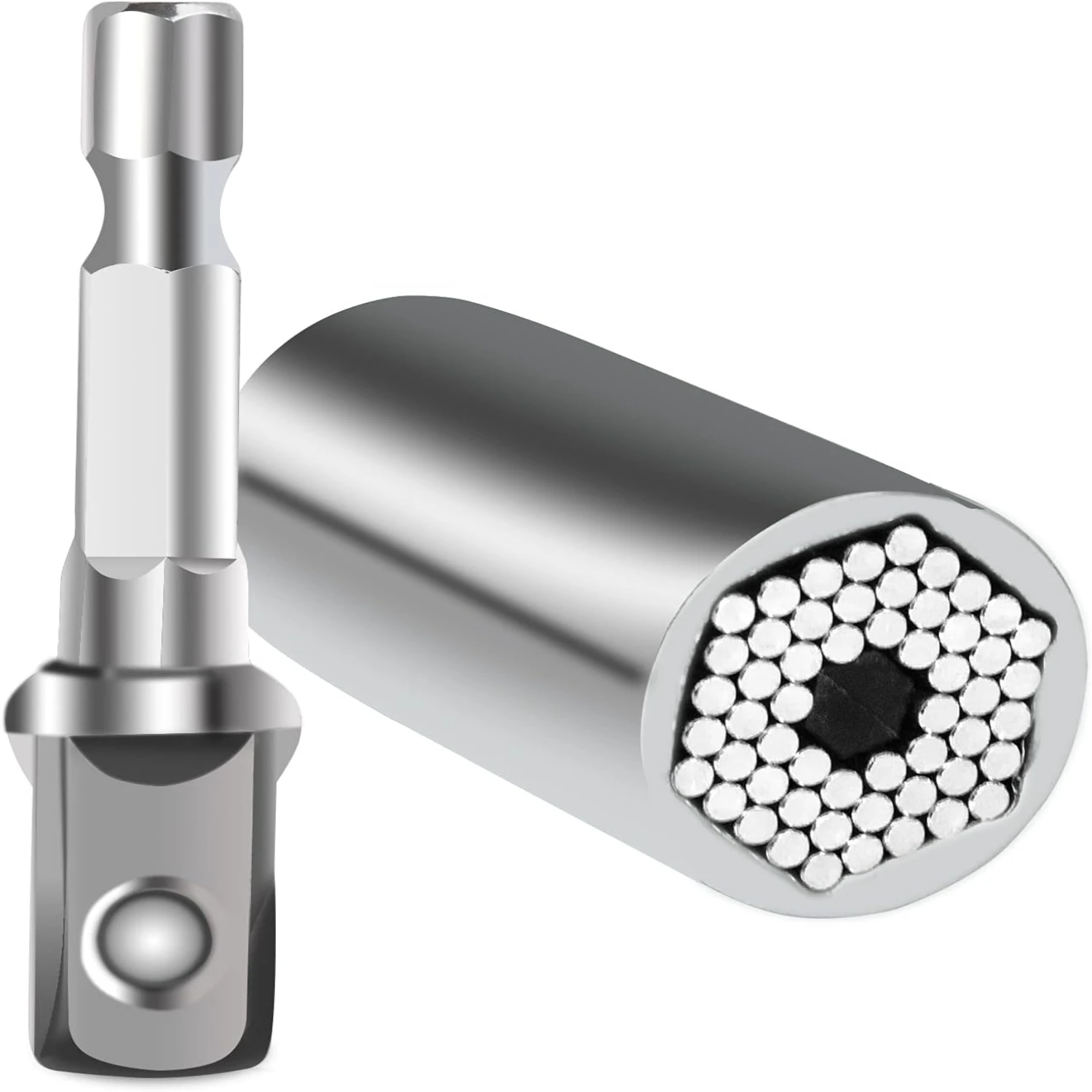 Super Cool Universal Socket Tool Set with Power Drill Adapter - Unique Gadgets for Dad, Awesome 1/4'' - 3/4'' (7-19mm) Universal
Super Cool Universal Socket Tool Set with Power Drill Adapter - Unique Gadgets for Dad, Awesome 1/4'' - 3/4'' (7-19mm) Universal