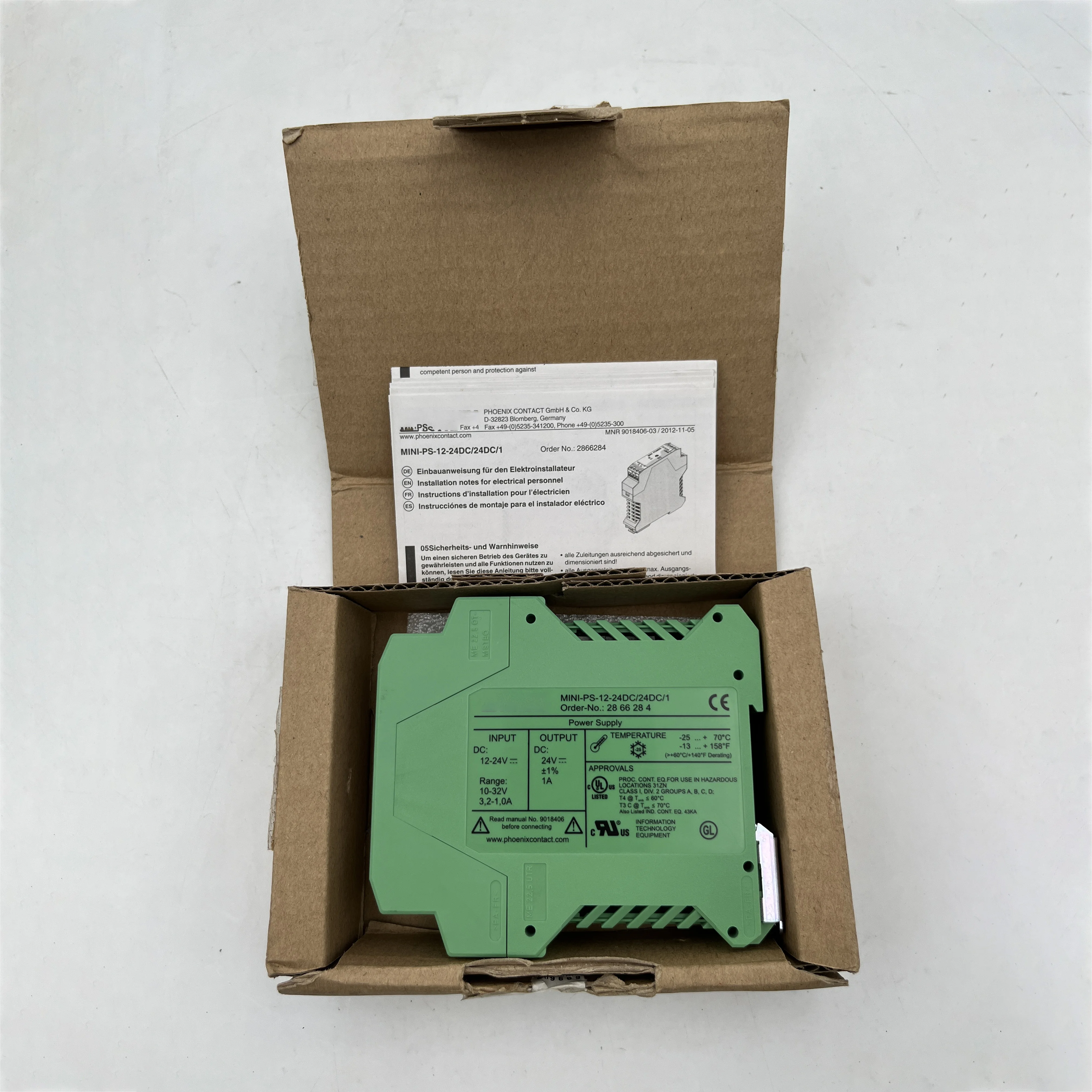 2866284 Для Phoenix MINI-PS-12-24DC/24DC/1-2866284 Источник питания преобразователя постоянного тока работает отлично, быстрая доставка
2866284 Для Phoenix MINI-PS-12-24DC/24DC/1-2866284 Источник питания преобразователя постоянного тока работает отлично, быстрая доставка