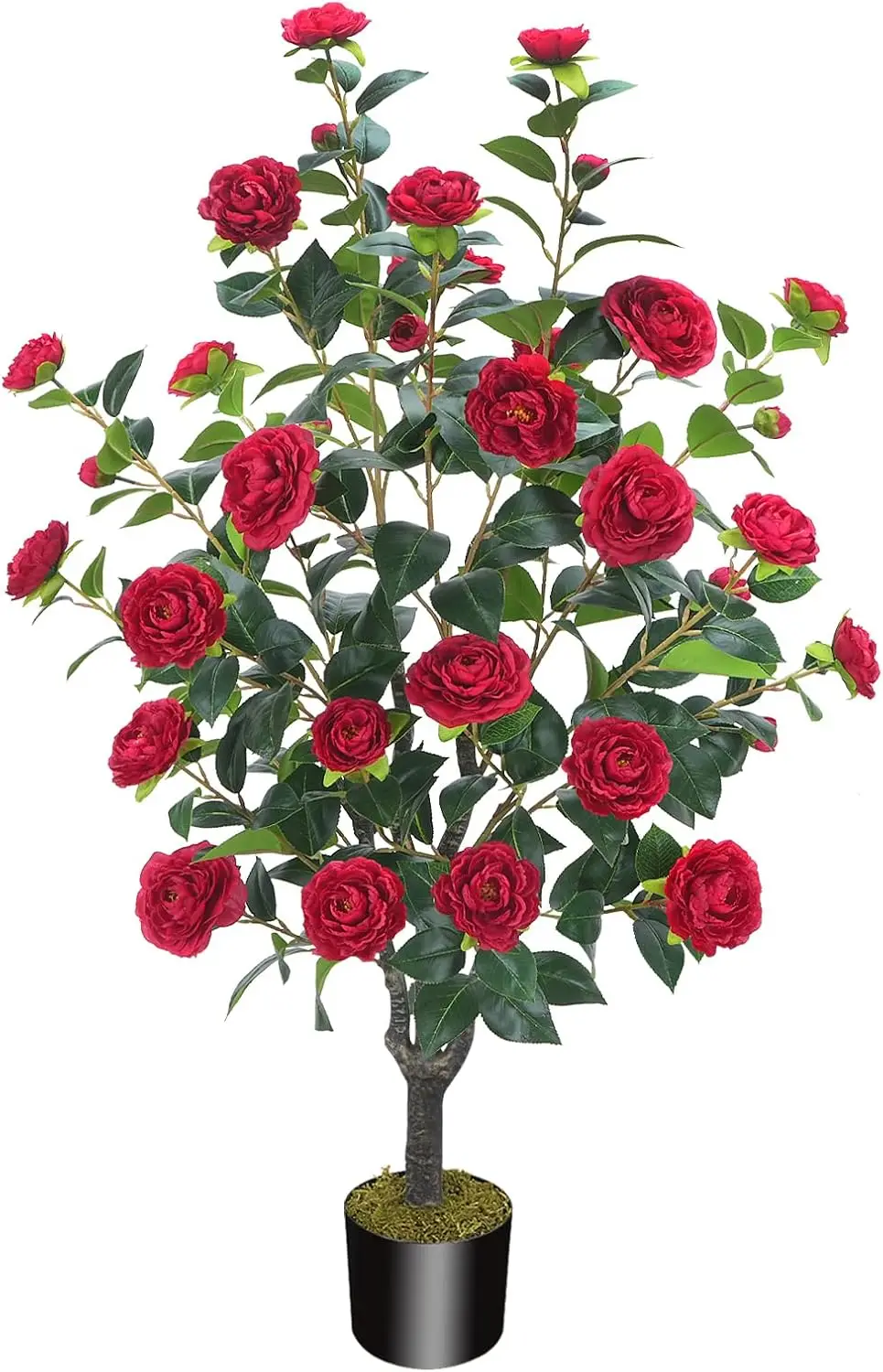 3.6ft Artificial Camellia Tree with 32 Red Flowers for Porch Patio Living Room Indoor Outdoor Decoration
3.6ft Artificial Camellia Tree with 32 Red Flowers for Porch Patio Living Room Indoor Outdoor Decoration
