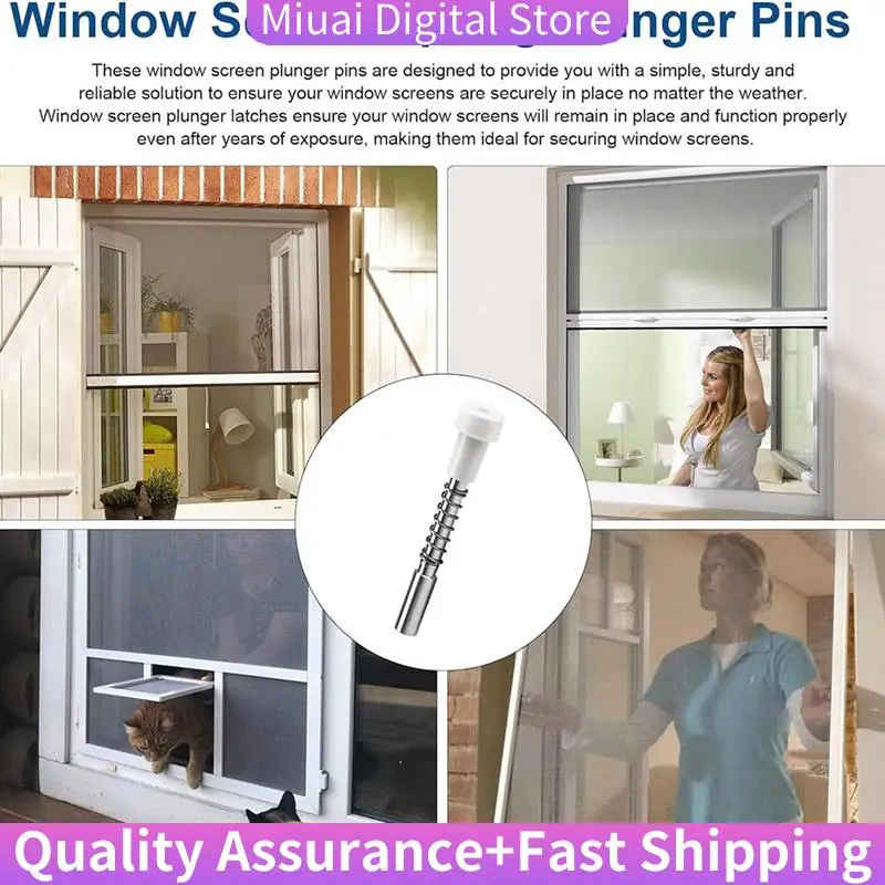 30 Pack Window Screen Plunger Latches 5/32 Inch X 1-1/2 Inch,For Aluminum Window Screens,Plunger Latch Clips-A74Z
30 Pack Window Screen Plunger Latches 5/32 Inch X 1-1/2 Inch,For Aluminum Window Screens,Plunger Latch Clips-A74Z