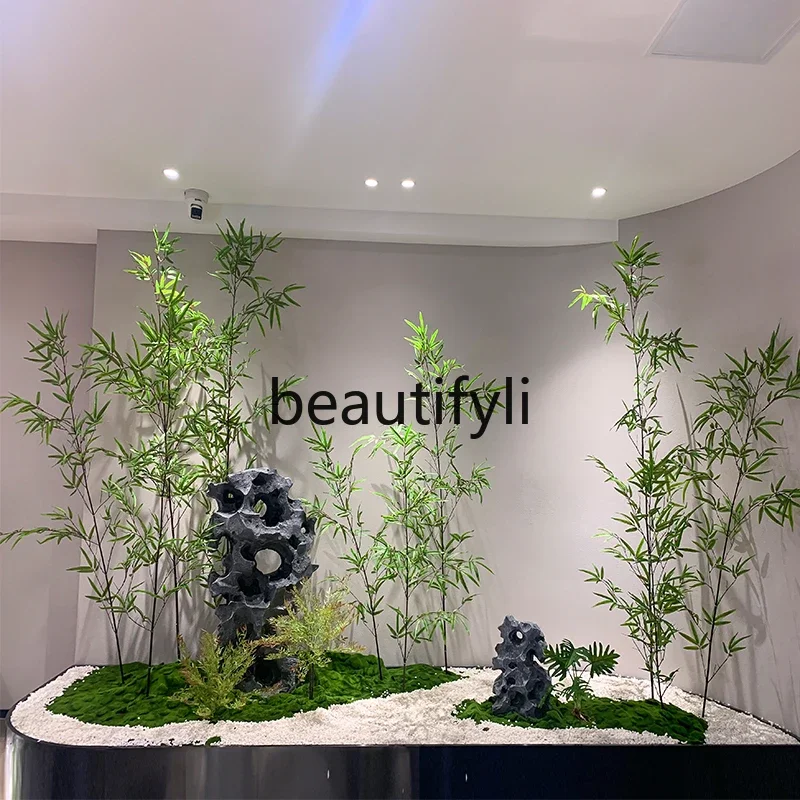 Simulation bamboo landscaping new Chinese indoor landscape green plants bonsai fake plant decorative ornament
Simulation bamboo landscaping new Chinese indoor landscape green plants bonsai fake plant decorative ornament