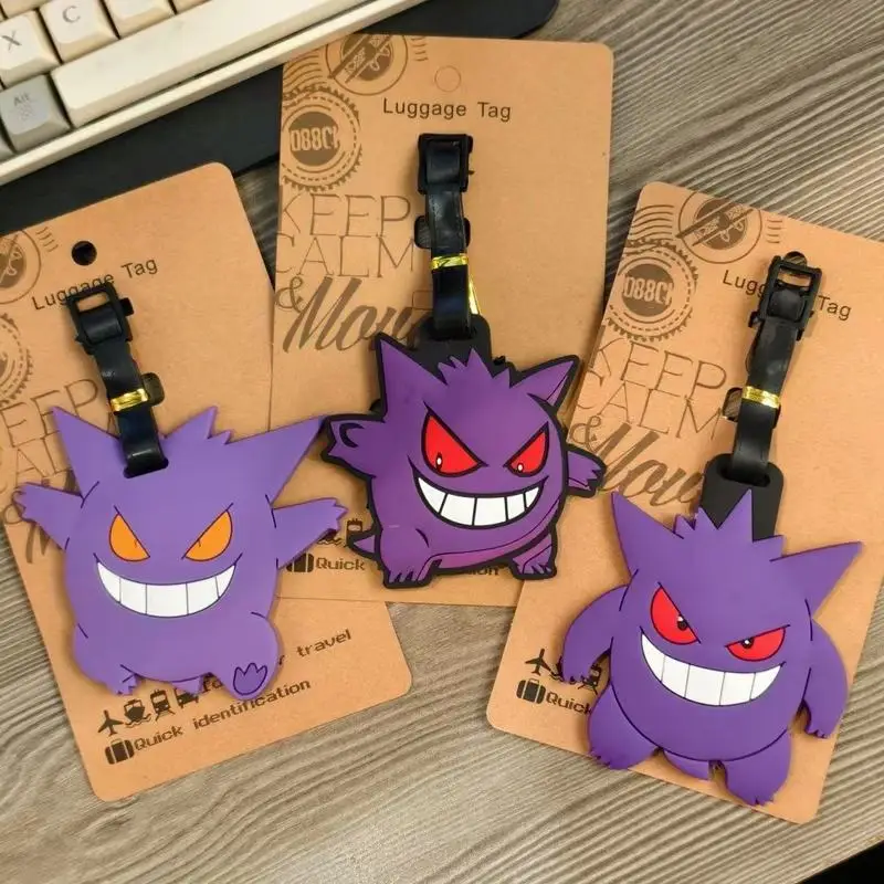 【Hot】Pokemon Gengar Luggage Tags Suitcase Holder Travel Accessories ID Addres Silica Gel Portable Label Boarding Baggage Tag
【Hot】Pokemon Gengar Luggage Tags Suitcase Holder Travel Accessories ID Addres Silica Gel Portable Label Boarding Baggage Tag