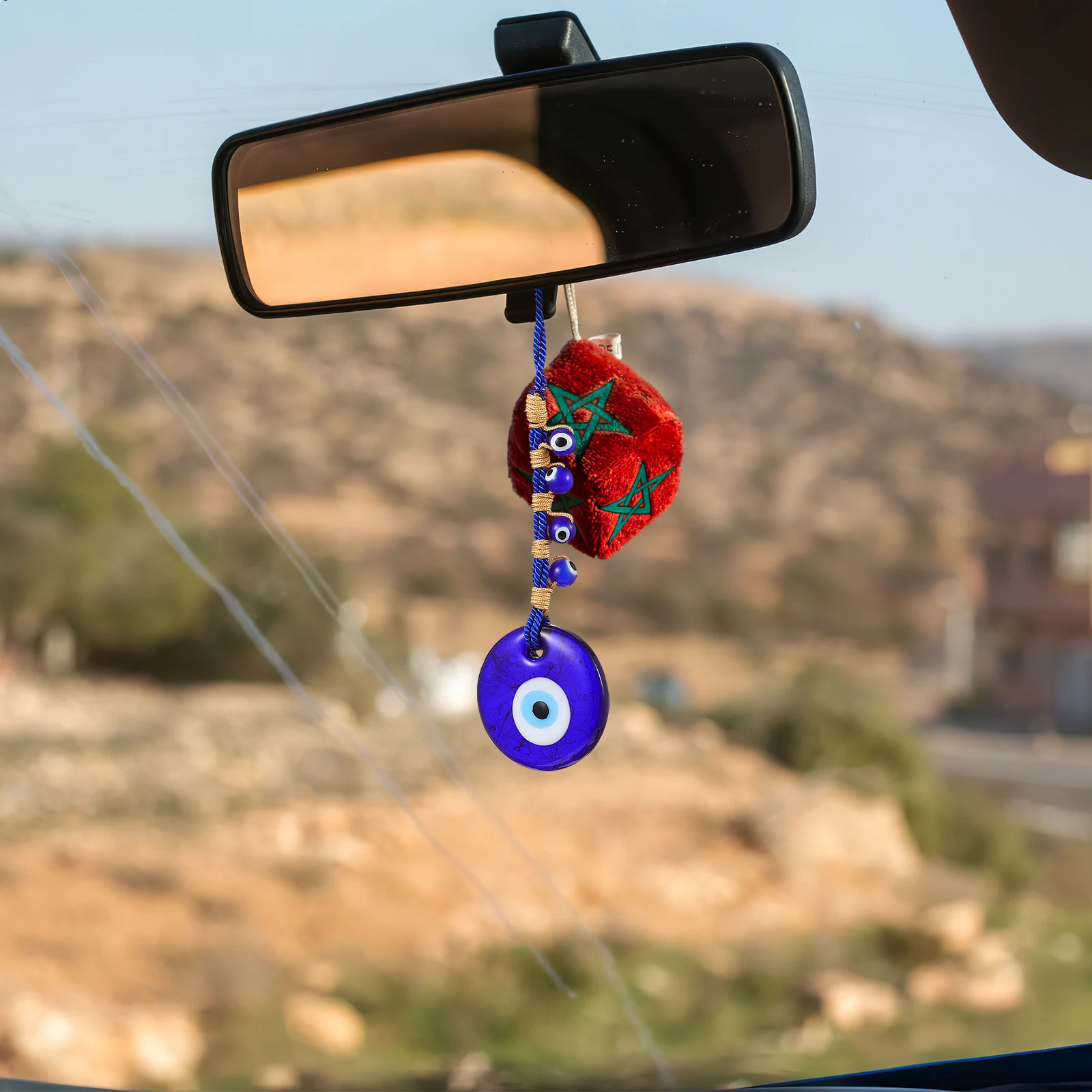 3Pcs Evil Eye Hanging Ornament Compact Small Lucky Car Mirror Decor Backpack Purse Charm Gift Evil Eye Decor Purse Charm
3Pcs Evil Eye Hanging Ornament Compact Small Lucky Car Mirror Decor Backpack Purse Charm Gift Evil Eye Decor Purse Charm