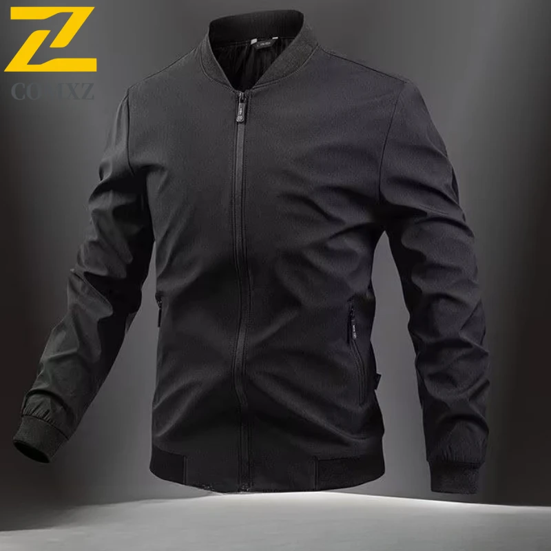 2025 New Baseball Jacket Men's Stand Collar Business Casual Waterproof Coat Resistant Spring Autumn Trendy Windproof Outerwear
2025 New Baseball Jacket Men's Stand Collar Business Casual Waterproof Coat Resistant Spring Autumn Trendy Windproof Outerwear