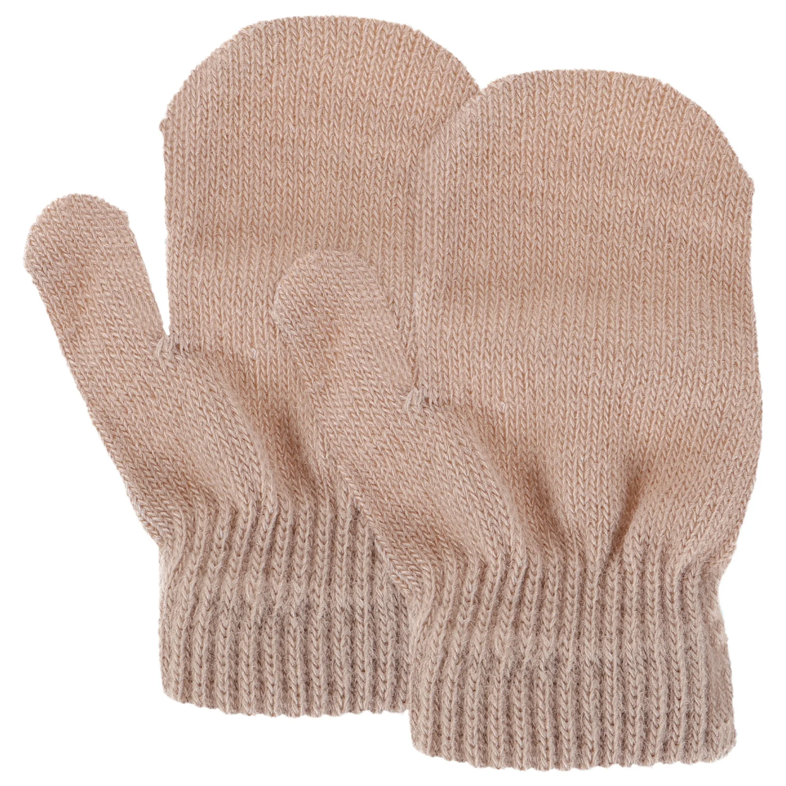 Kids Winter Warm Knitted Mittens Light Brown Thickened Soft Baby Hand Mittens For Cold Weather Elastic Cuff Unisex Toddler
Kids Winter Warm Knitted Mittens Light Brown Thickened Soft Baby Hand Mittens For Cold Weather Elastic Cuff Unisex Toddler