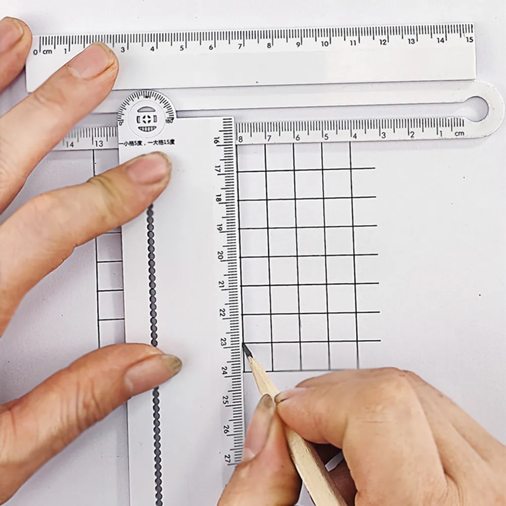 1Pcs Multifunctional Angle Ruler Measuring Tool Rotatable Arc Tool Combination Set Line Size Thickness for Home School Use
1Pcs Multifunctional Angle Ruler Measuring Tool Rotatable Arc Tool Combination Set Line Size Thickness for Home School Use