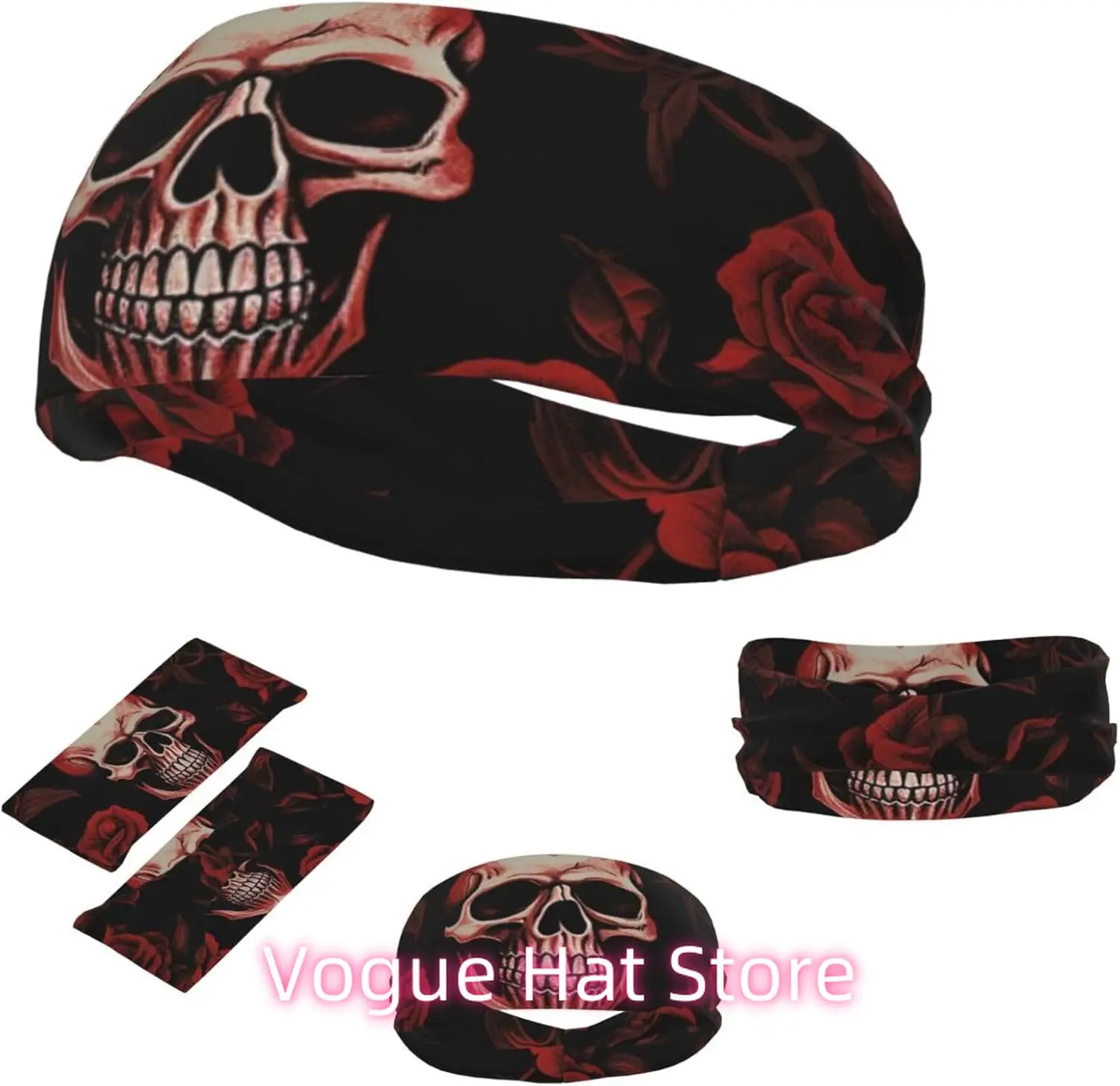 Sports Headband for Men Women Moisture Wicking Athletic Sweatband Skull Rose Workout Sweat Bands Non Slip Headbands Stretchy
Sports Headband for Men Women Moisture Wicking Athletic Sweatband Skull Rose Workout Sweat Bands Non Slip Headbands Stretchy
