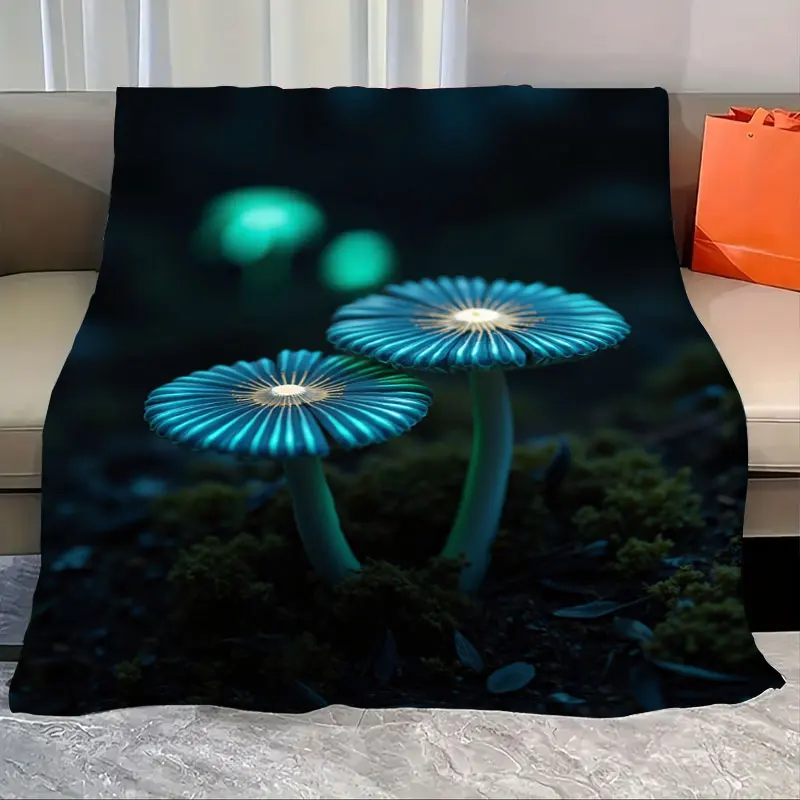 1pc Flannel Blanket Glowing Blue Mushroom Blanket - Enchanted Forest Design, Soft & Cozy Throw
1pc Flannel Blanket Glowing Blue Mushroom Blanket - Enchanted Forest Design, Soft & Cozy Throw