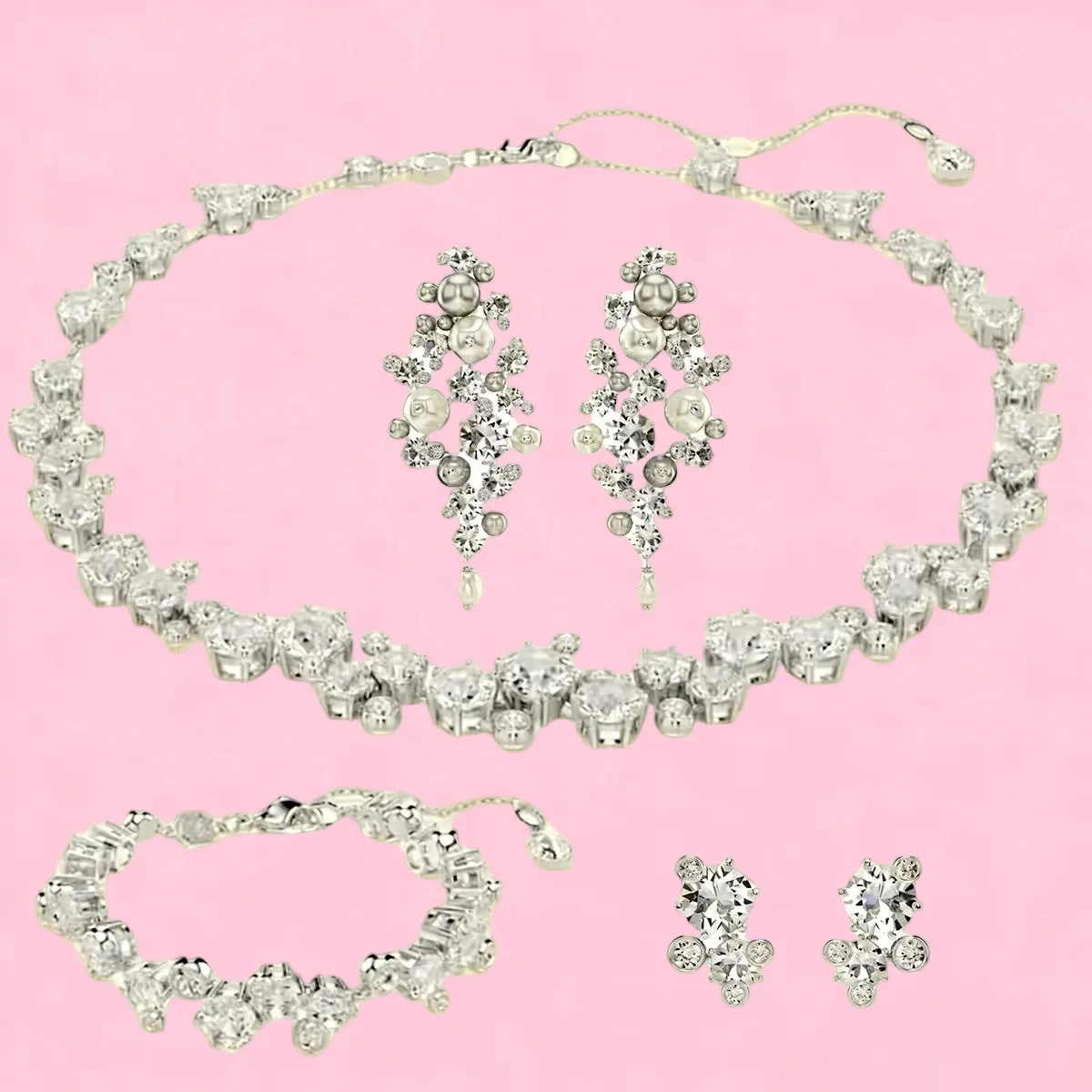 Original 2026 White Crystal Tassel Fine Jewelry Set Snowflake Earrings Necklace Bracelet Ring for Women Romantic Gift
Original 2026 White Crystal Tassel Fine Jewelry Set Snowflake Earrings Necklace Bracelet Ring for Women Romantic Gift