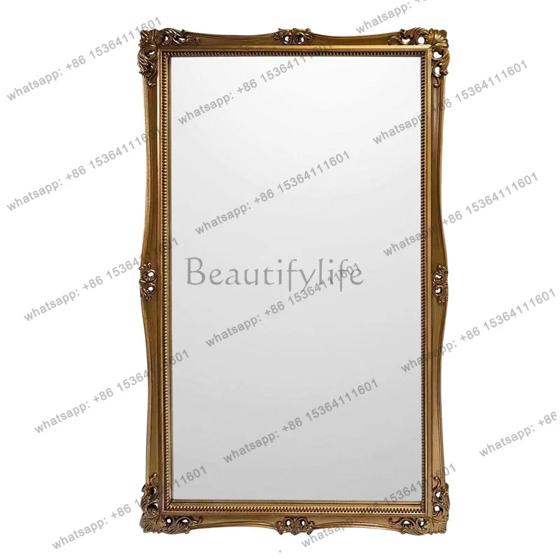 French retro home floor-to-ceiling full-body mirror, living room cloakroom wall-mounted fitting mirror
French retro home floor-to-ceiling full-body mirror, living room cloakroom wall-mounted fitting mirror