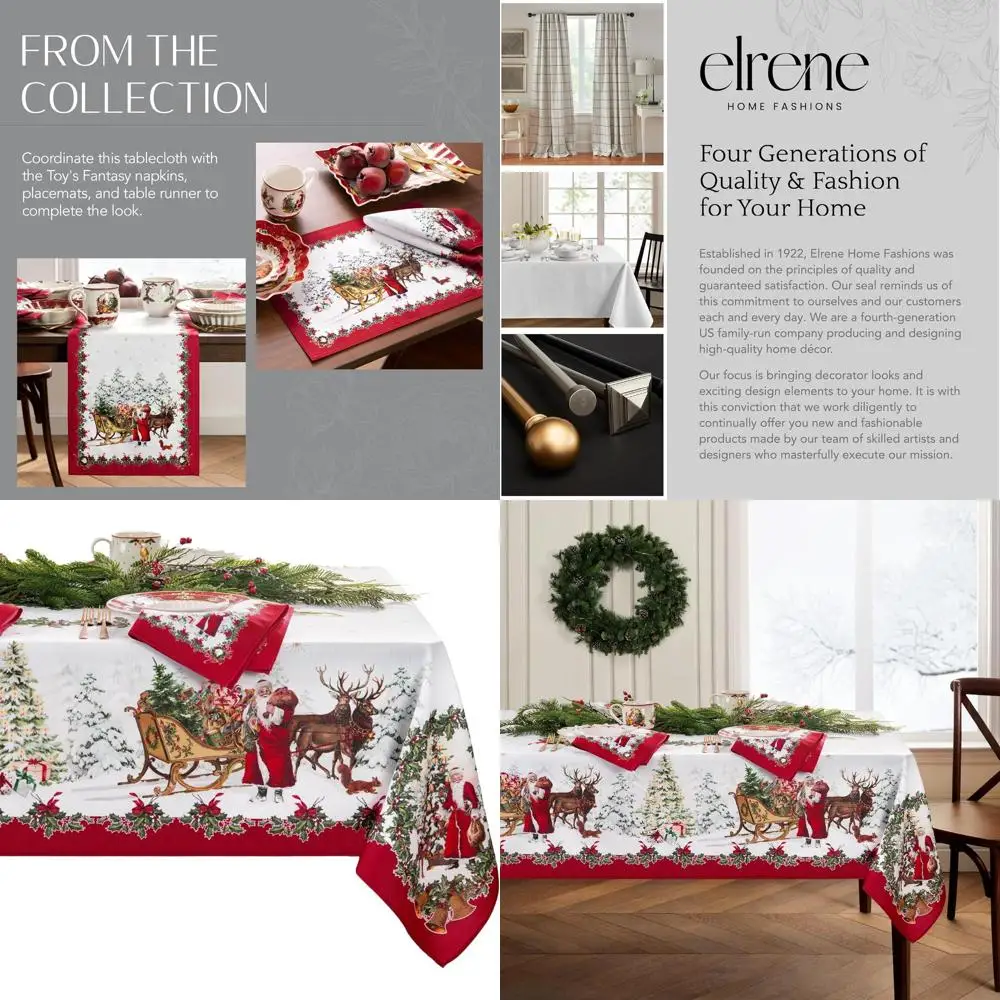 Villeroy & Boch Toy's Fantasy Holiday Christmas Tablecloth, 60x144, Multicolored, Wrinkle-Free, Engineered Fabric
Villeroy & Boch Toy's Fantasy Holiday Christmas Tablecloth, 60x144, Multicolored, Wrinkle-Free, Engineered Fabric