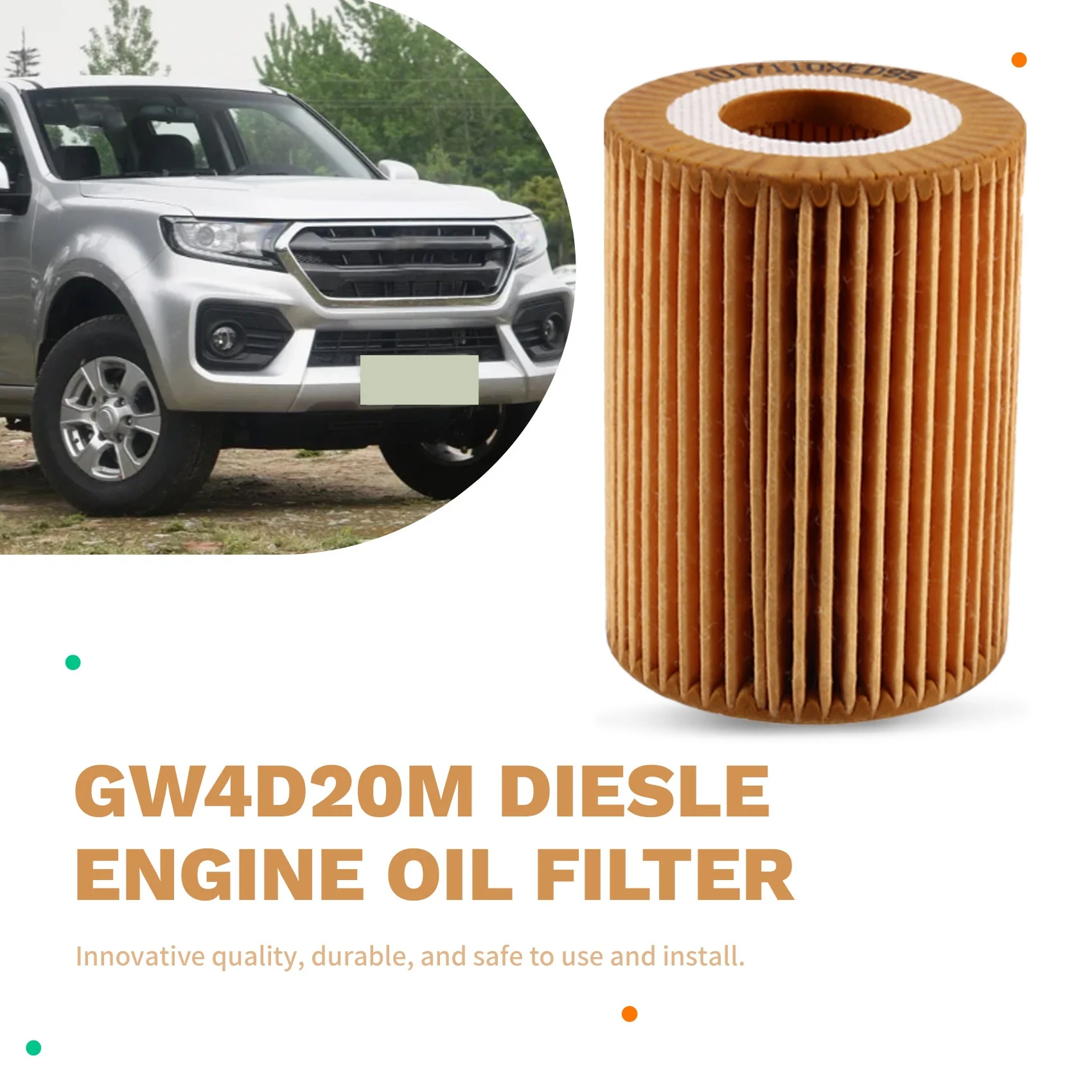 For HAVAL Poer For GREAT WALL PAO Cannon GWM Power FENGJUN7 2.0T GW4D20M Engines Oil Filter- 10PCS 1017110XED95 Diesle-L94A
For HAVAL Poer For GREAT WALL PAO Cannon GWM Power FENGJUN7 2.0T GW4D20M Engines Oil Filter- 10PCS 1017110XED95 Diesle-L94A