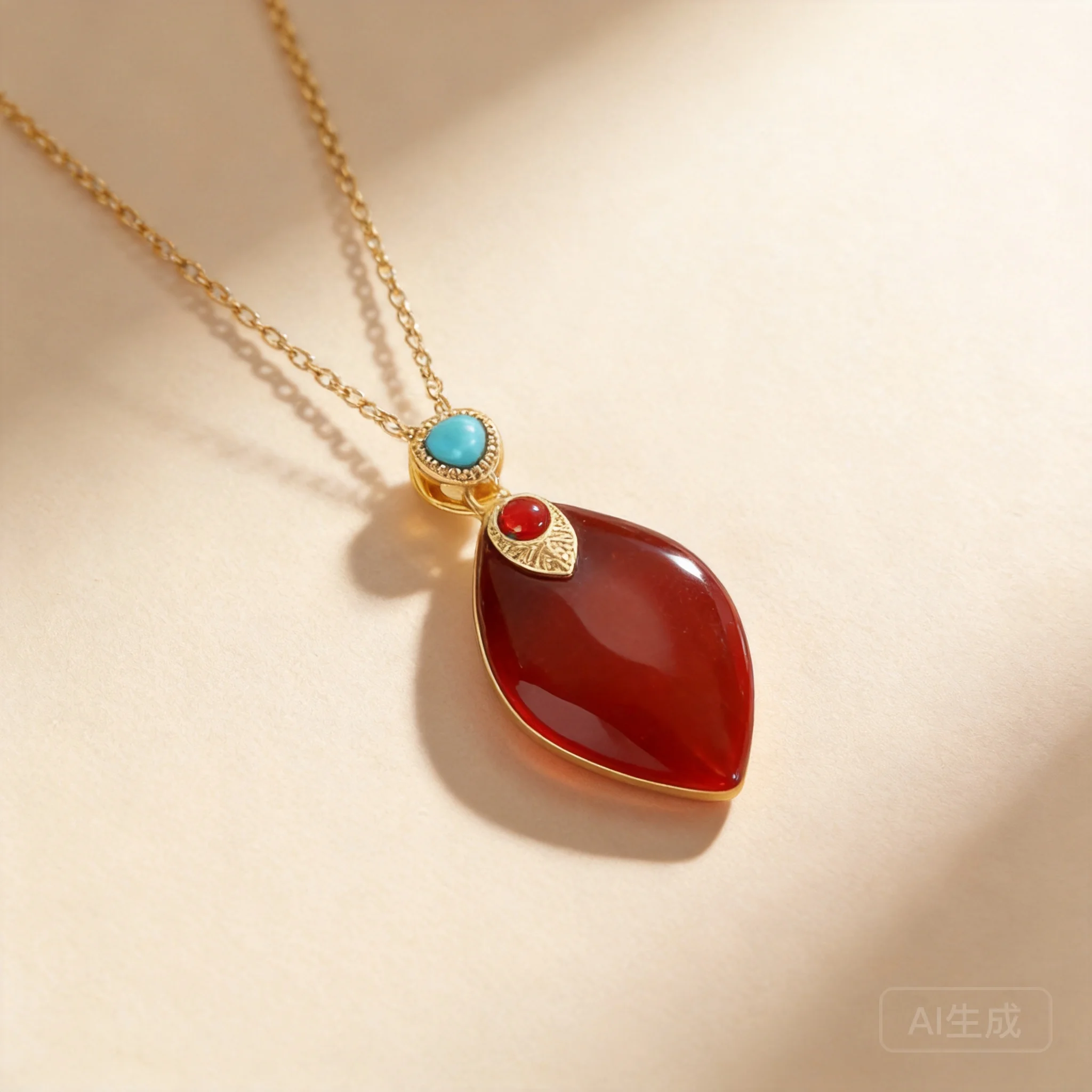 Chinese Style Good Luck Fortune Red Agate Pendant Necklace For Women Minimalist Geometric Design Gold Plated 40+5cm Adjustable
Chinese Style Good Luck Fortune Red Agate Pendant Necklace For Women Minimalist Geometric Design Gold Plated 40+5cm Adjustable