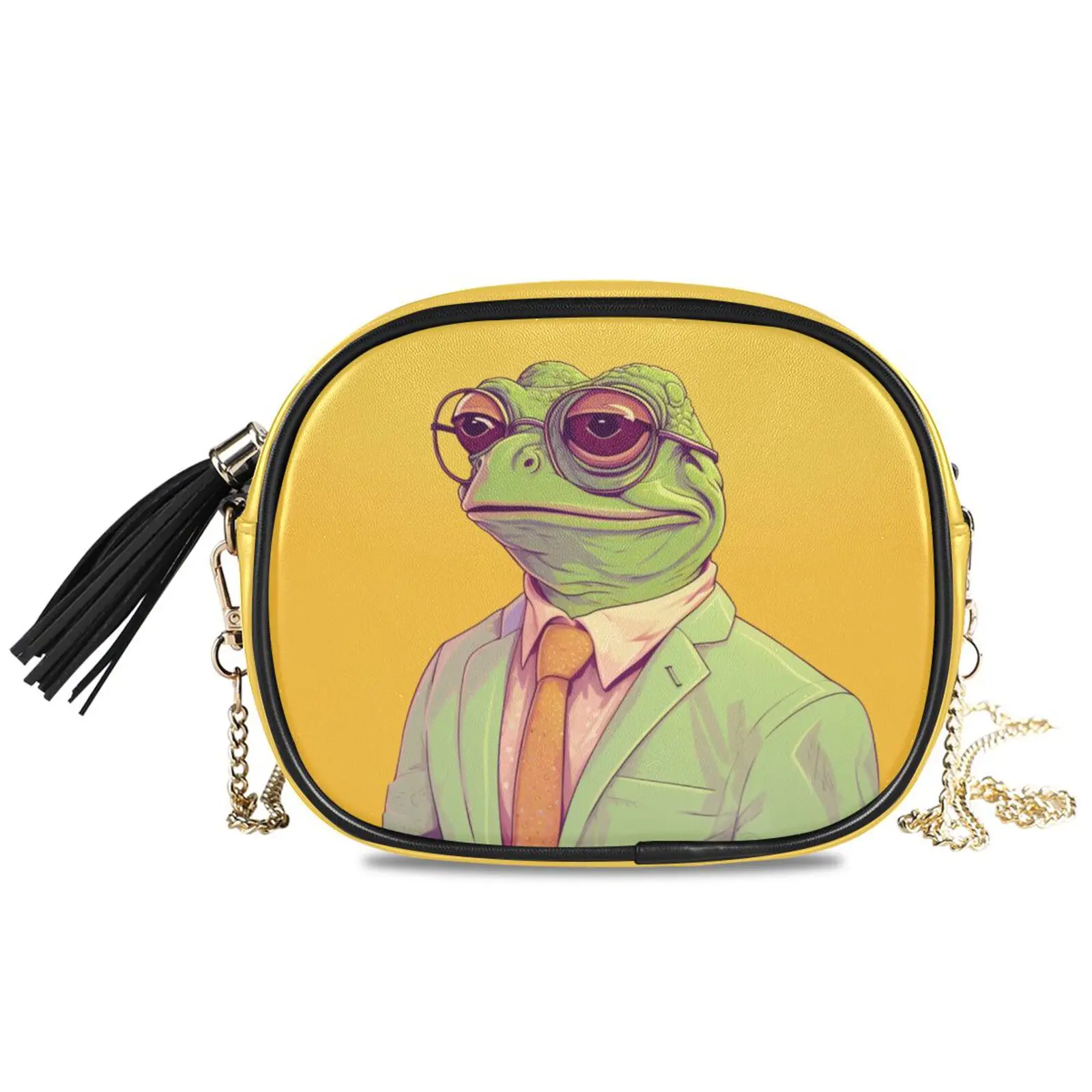 New Chain Bag For Woman Ladies' Summer Handbag Ladies' Summer Handbag Frog avatar print Femme Crossbody Bag Purses And Handbag 
New Chain Bag For Woman Ladies' Summer Handbag Ladies' Summer Handbag Frog avatar print Femme Crossbody Bag Purses And Handbag