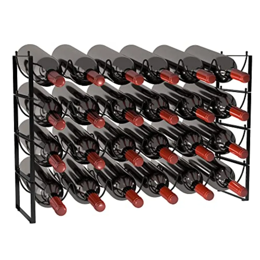 4 Tier Wine Rack - 3-in-1, Stackable, Wine Storage Rack for Cabinet or Pantry Dark, Version 3.0
4 Tier Wine Rack - 3-in-1, Stackable, Wine Storage Rack for Cabinet or Pantry Dark, Version 3.0
