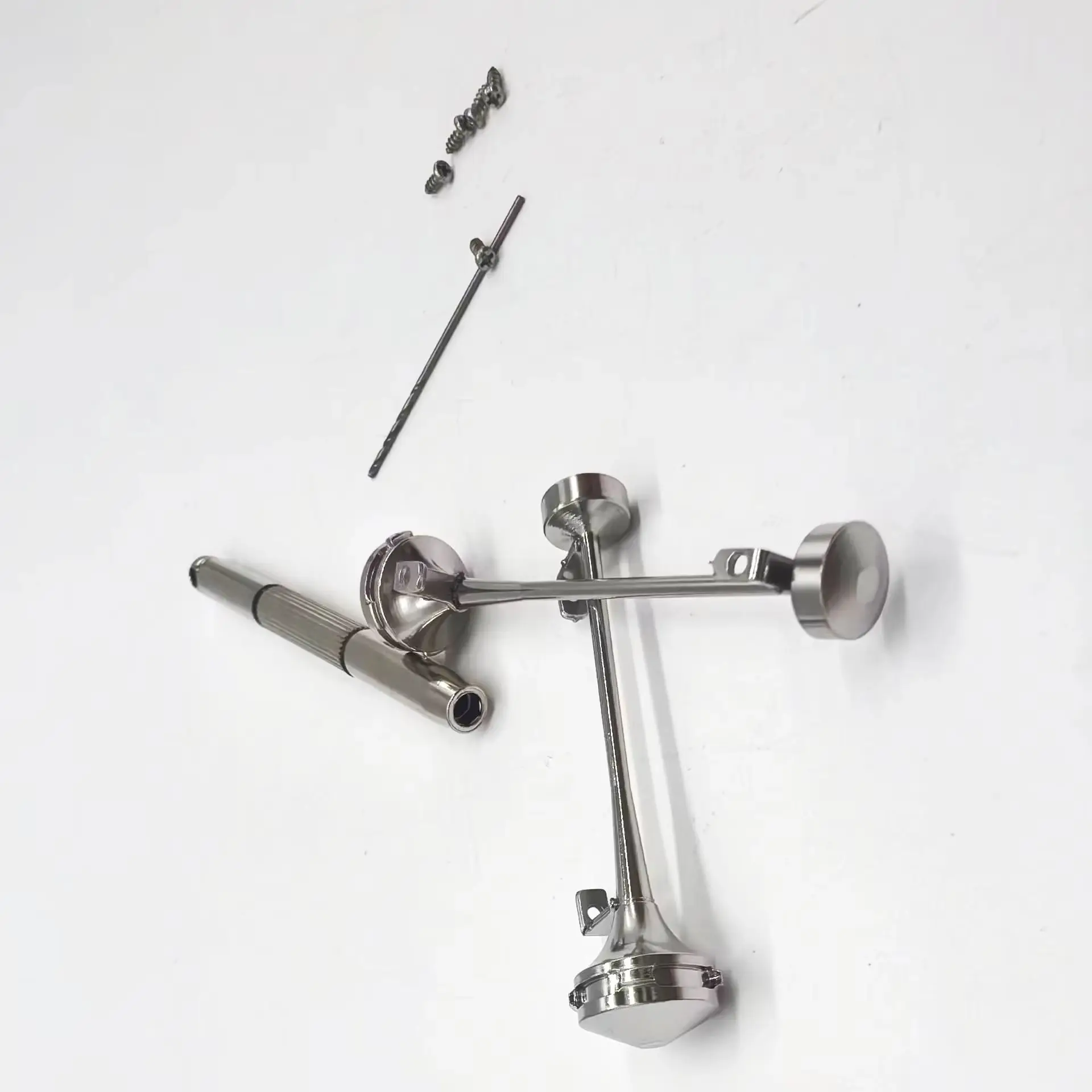 SCALECLUB Stainless Steel Metal Truck Horn For Tamiya 1/14 RC King GL Tractor Dump Truck Model Toy Upgrade Modification Part
SCALECLUB Stainless Steel Metal Truck Horn For Tamiya 1/14 RC King GL Tractor Dump Truck Model Toy Upgrade Modification Part