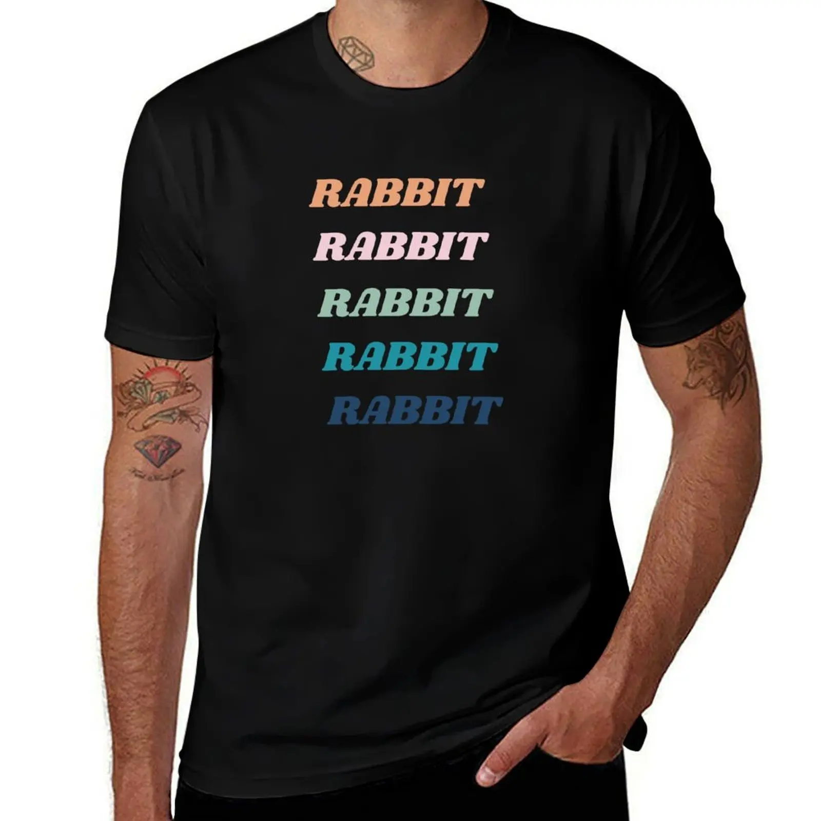 Rabbit Rabbit Rabbit T-Shirt funny shirt cotton funny gifts Man t-shirt designer t shirt men 
Rabbit Rabbit Rabbit T-Shirt funny shirt cotton funny gifts Man t-shirt designer t shirt men
