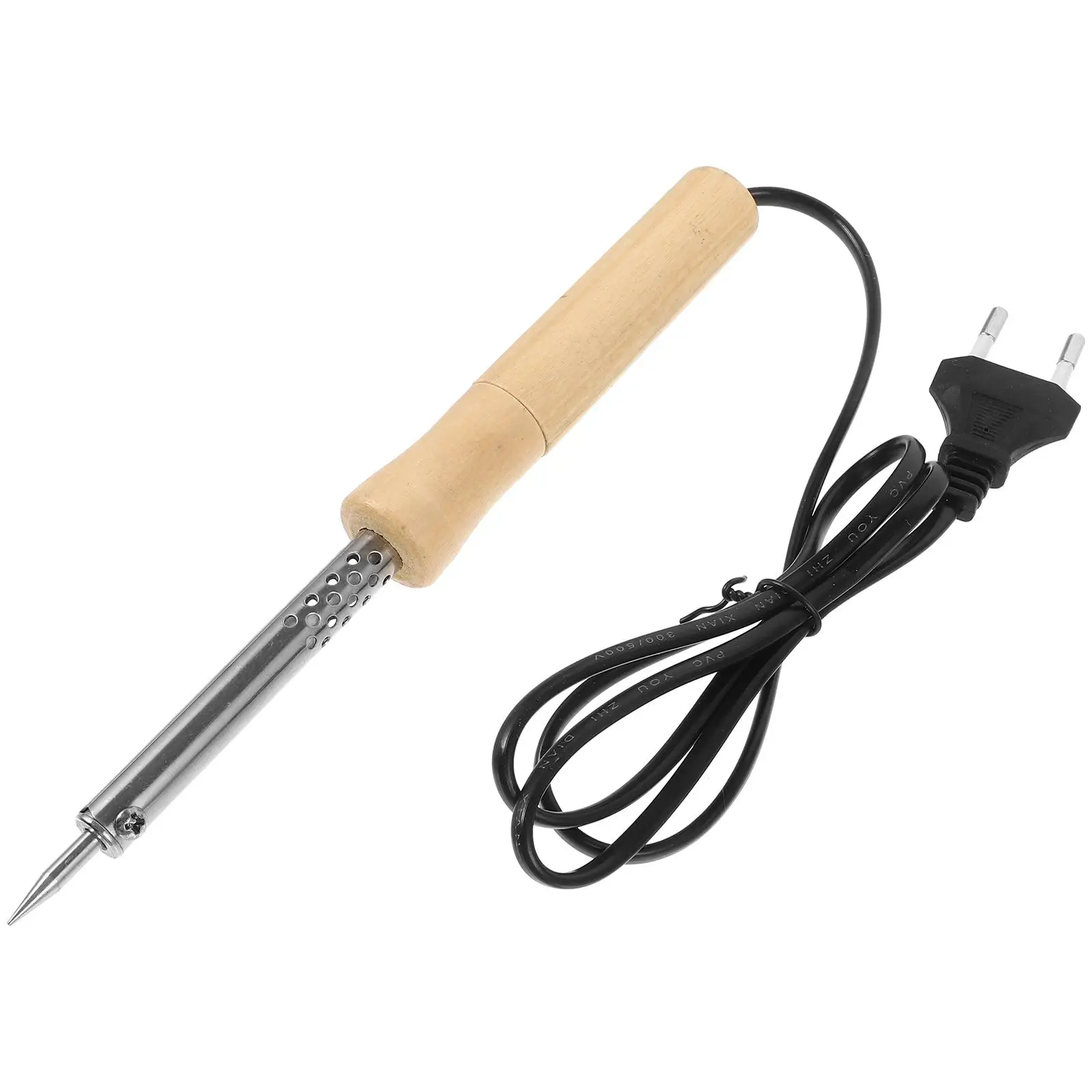 Electric Soldering 220V EU Plug 40W Wooden Handle Nickel Portable Household Tool Core Heating Portable Welding Tool Engraving
Electric Soldering 220V EU Plug 40W Wooden Handle Nickel Portable Household Tool Core Heating Portable Welding Tool Engraving