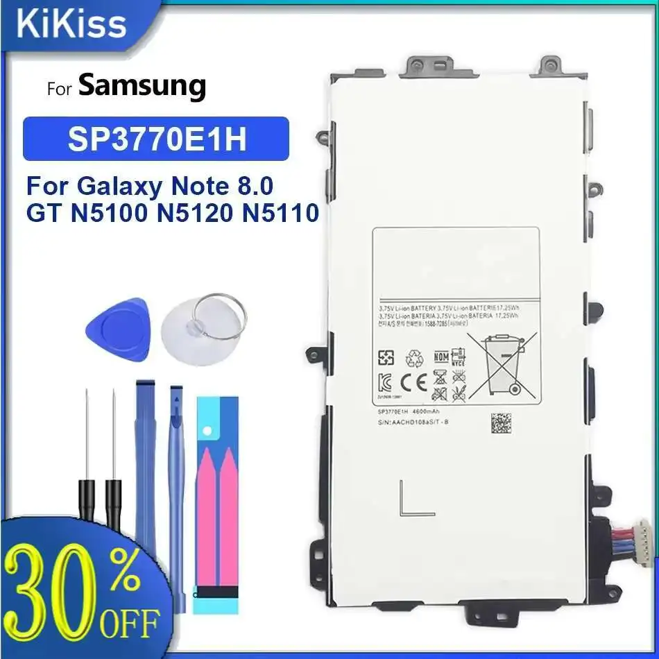 Аккумулятор для Samsung Galaxy Note 10.1 8.0 Pro 12.2 SM P900 P901 P905 P600 P601 P605 P607 GT N8000 N8010 N8020 N5100 N5110 N5120
Аккумулятор для Samsung Galaxy Note 10.1 8.0 Pro 12.2 SM P900 P901 P905 P600 P601 P605 P607 GT N8000 N8010 N8020 N5100 N5110 N5120