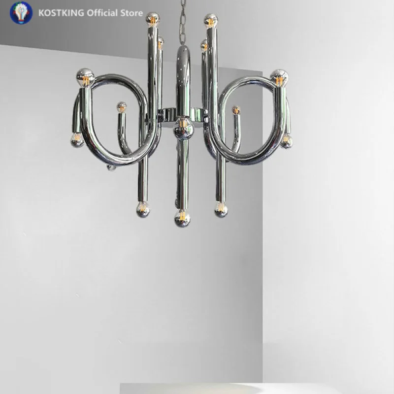 Modern Chrome Chandeliers Bauhaus Design Ceiling Minimalist LED Lighting Fixture Cottage Novel Art Home Deco Hanging Lamp Lustre
Modern Chrome Chandeliers Bauhaus Design Ceiling Minimalist LED Lighting Fixture Cottage Novel Art Home Deco Hanging Lamp Lustre
