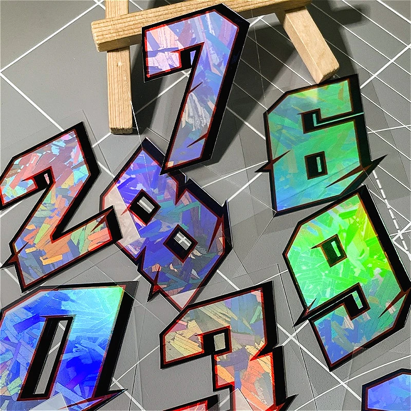 2Pcs Holographic Carbon Fiber Number Stickers, Waterproof Vinyl Decals for Racing Helmet Fairing Tank Scooter
2Pcs Holographic Carbon Fiber Number Stickers, Waterproof Vinyl Decals for Racing Helmet Fairing Tank Scooter