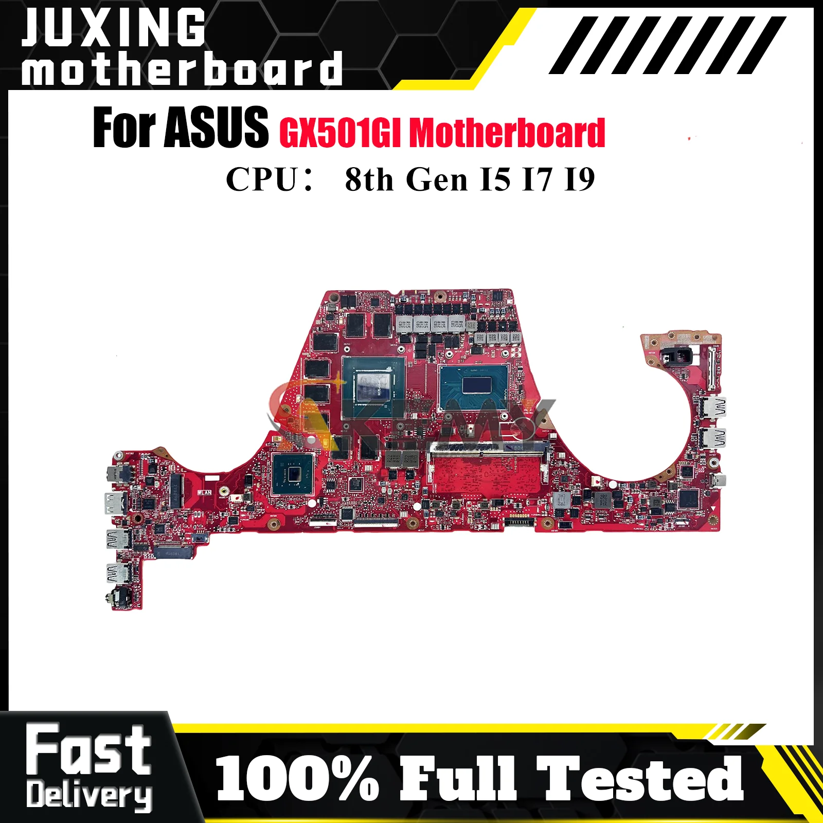 GX501GI Laptop Motherboard For ASUS ROG Zephyrus GX501GI GX501G Notebook Mainboard With I5 I7 I9 CPU 100% tests OK fast shipping
GX501GI Laptop Motherboard For ASUS ROG Zephyrus GX501GI GX501G Notebook Mainboard With I5 I7 I9 CPU 100% tests OK fast shipping