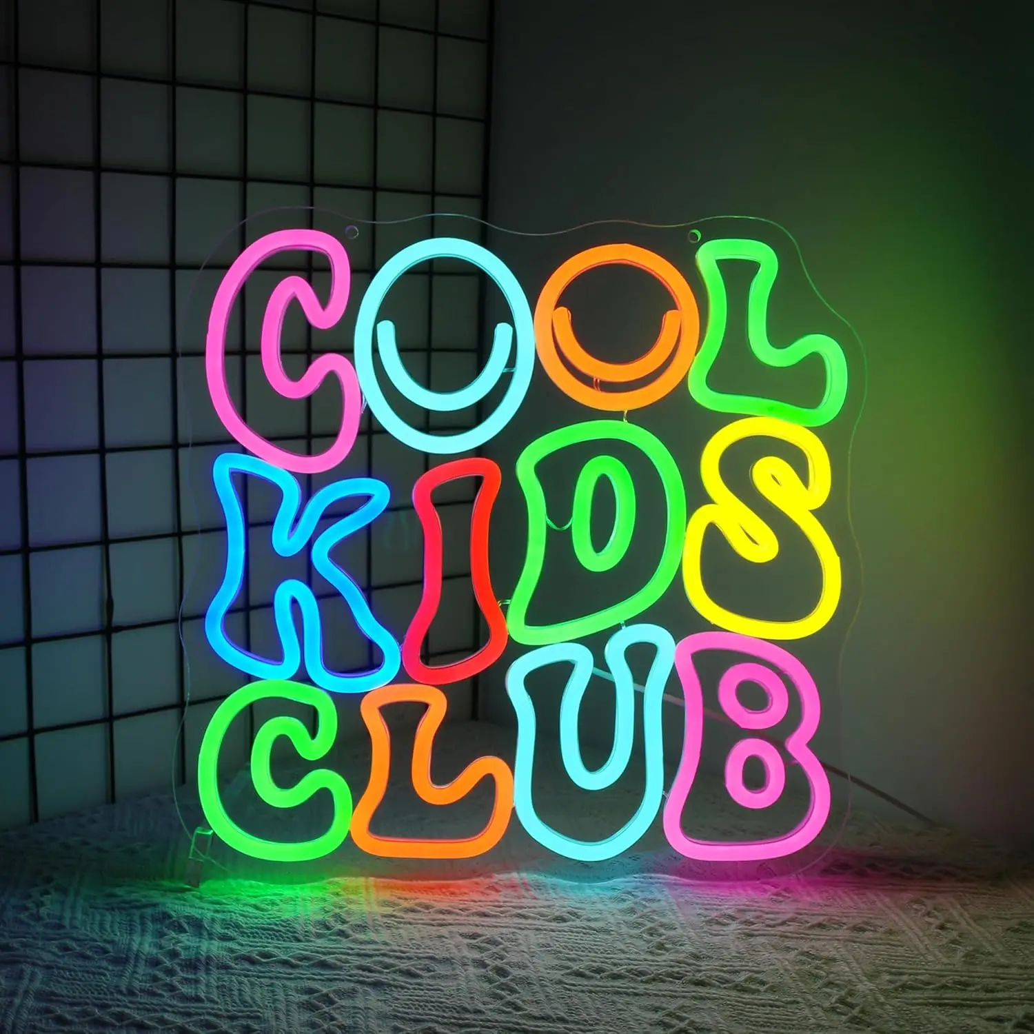 "Cool Kids Club" Neon Sign USB Powered LED Neon Light for Kids Room Gaming Room Party Bedroom Decoration Gifts Art Wall Light
"Cool Kids Club" Neon Sign USB Powered LED Neon Light for Kids Room Gaming Room Party Bedroom Decoration Gifts Art Wall Light