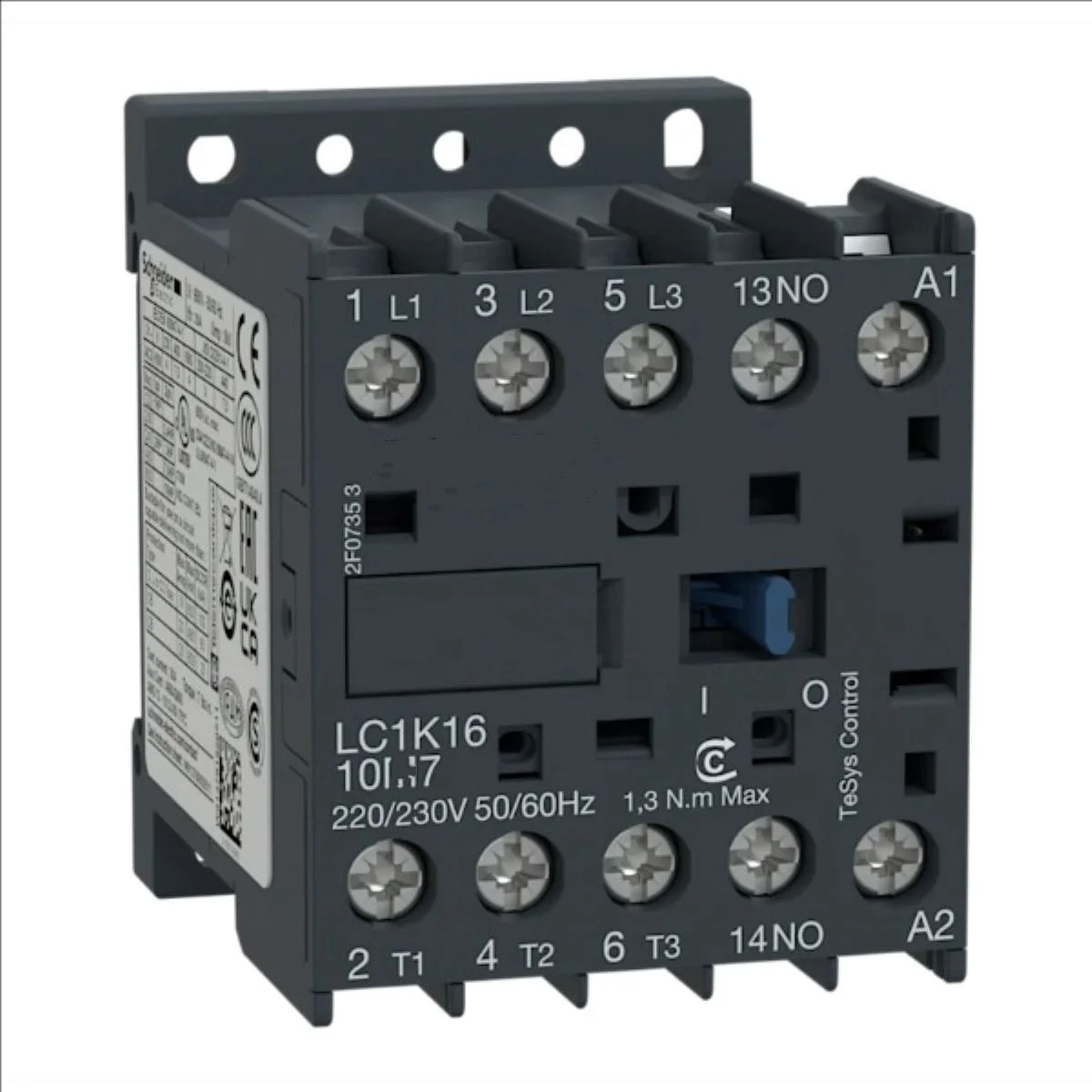 LC1K1610F7 LC7K1610F7 TeSys K contactor - 3P - AC-3 = 440 V 16 A - 1 NO aux. - 110 V AC coil
LC1K1610F7 LC7K1610F7 TeSys K contactor - 3P - AC-3 = 440 V 16 A - 1 NO aux. - 110 V AC coil